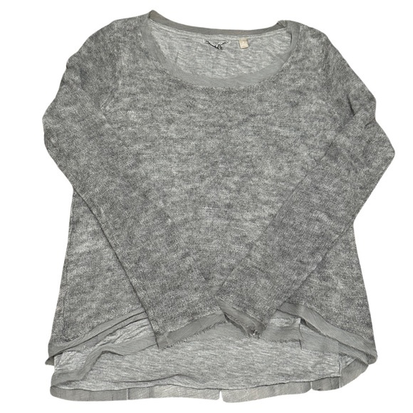 🎁Anthropologie Knitted‎ & Knotted Irina Crewneck Chiffon Sweater XS💓EUC - Picture 2 of 11